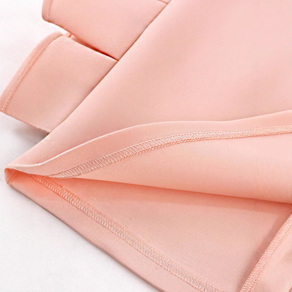 Damen Raffiniertes Cocktailkleid mit voluminösen Details und schulterfreien Ärmeln EB