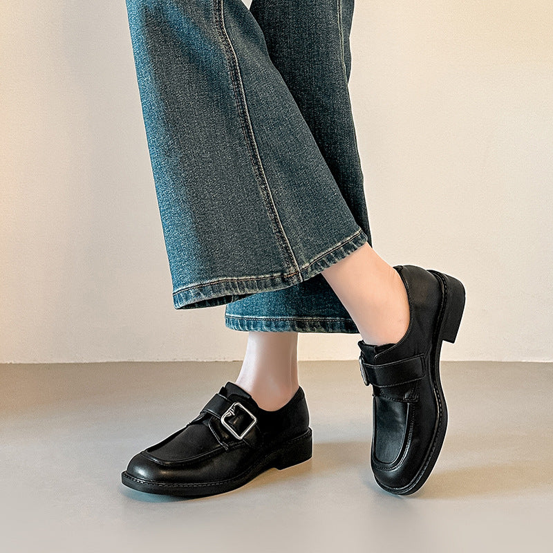 Damen elegante Schnürschuhe mit modischem Schnallen-Detail EB