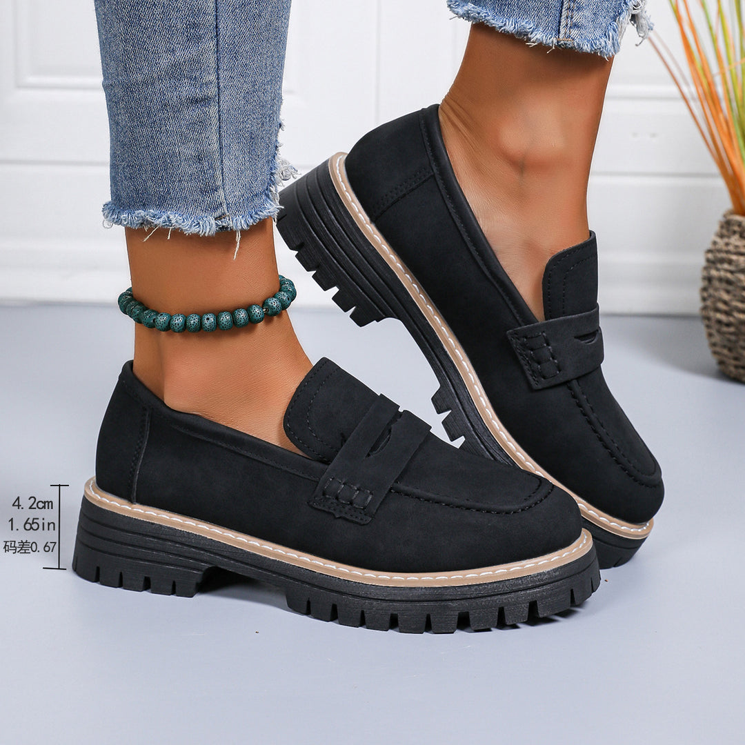 Damen Bequeme Mokassins mit trendiger Sohle und modischem Design EB