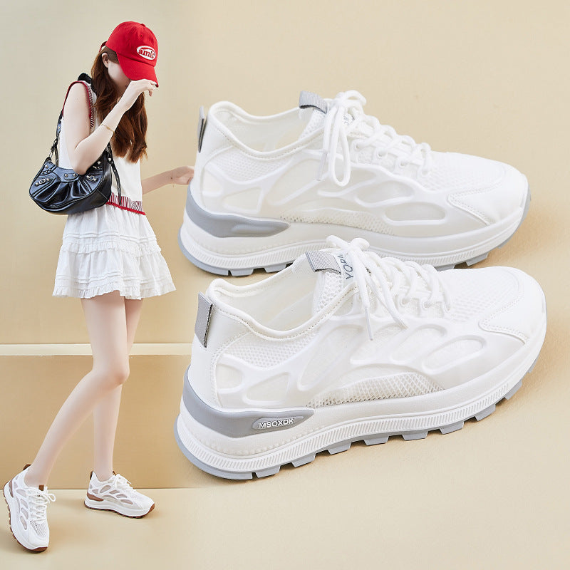 Damen Atmungsaktive Fitness Sneakers mit unterstützender Laufsohle und innovativem Obermaterial EB