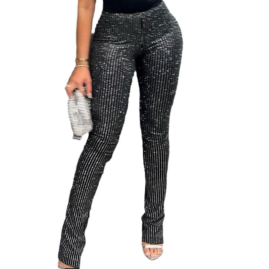 Damen eleganten Schlaghosen EB