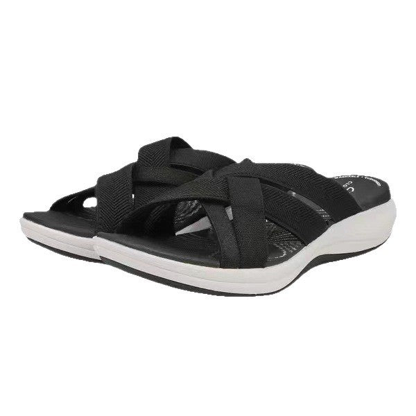 Damen flexible Riemchen-Sandalen mit anatomischer Fußbettung EB