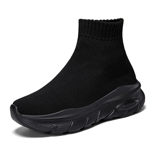 Damen Sneakers mit flexiblem Strickoberteil und rutschfester Sohle EB