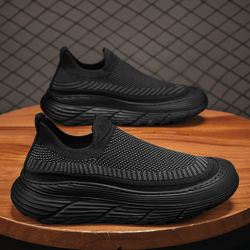 Damen Slip-On Sneakers mit atmungsaktiver Netzstruktur und flexiblem Sohlenprofil EB