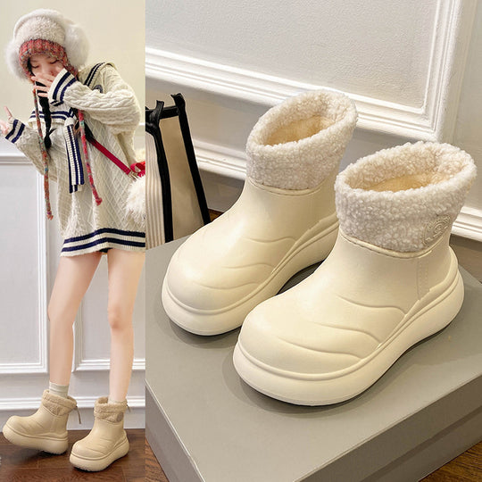 Damen kuschelweiche Winterboots mit robustem Sohlenprofil und wärmendem Innenfutter EB
