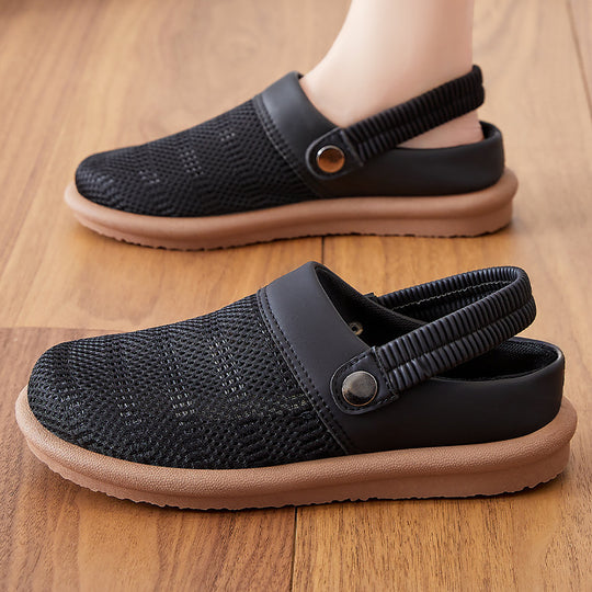 Damen Bequeme Clogs mit rutschfester Sohle und atmungsaktivem Obermaterial EB