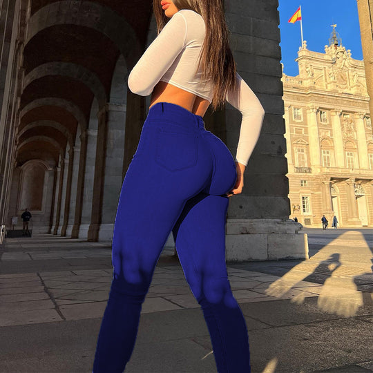 Damen Jeggings im urbanen Stil mit hohem Bund EB