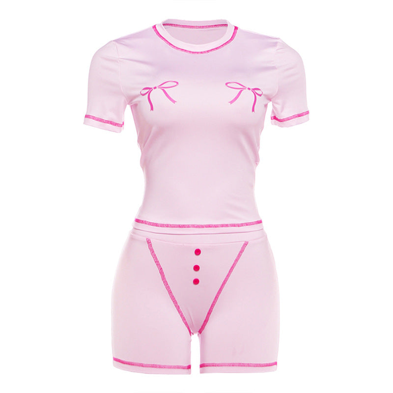 Damen Sportliches Set mit verspielten Details EB