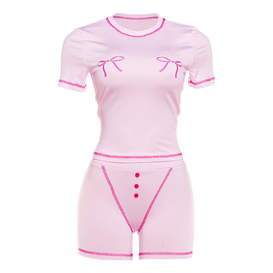Damen Sportliches Set mit verspielten Details EB