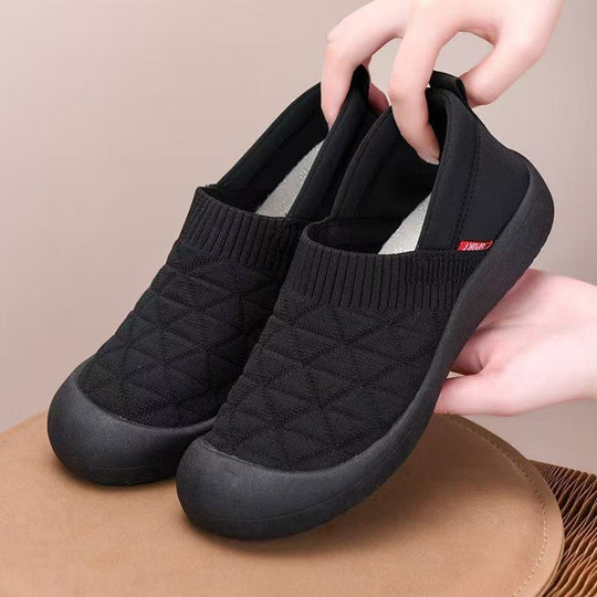 Damen Atmungsaktive Slip-On Freizeitschuhe mit rutschfester Sohle EB