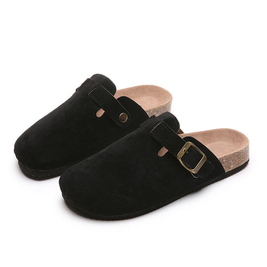 Damen Clogs mit modischem Riemchendesign und anatomischem Fußbett EB