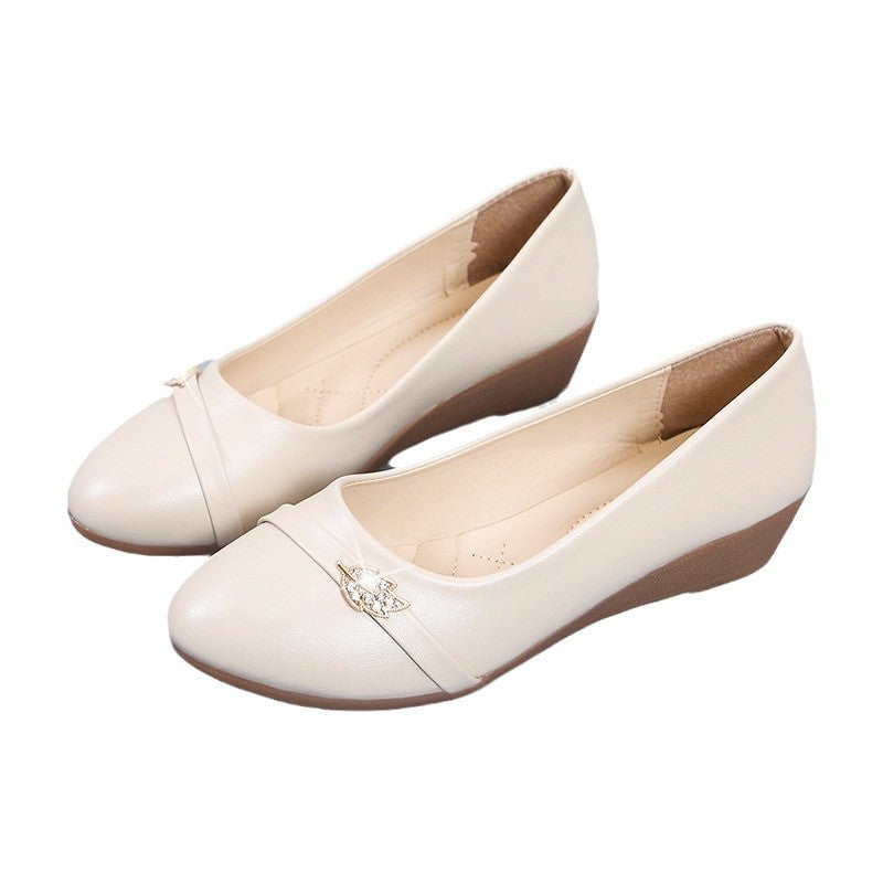Damen Ballerinas mit eleganter Schmuckverzierung und bequemer Innensohle EB