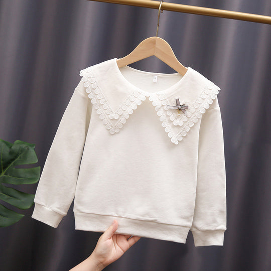 Damen Sweatshirt mit weitem Kragen EB