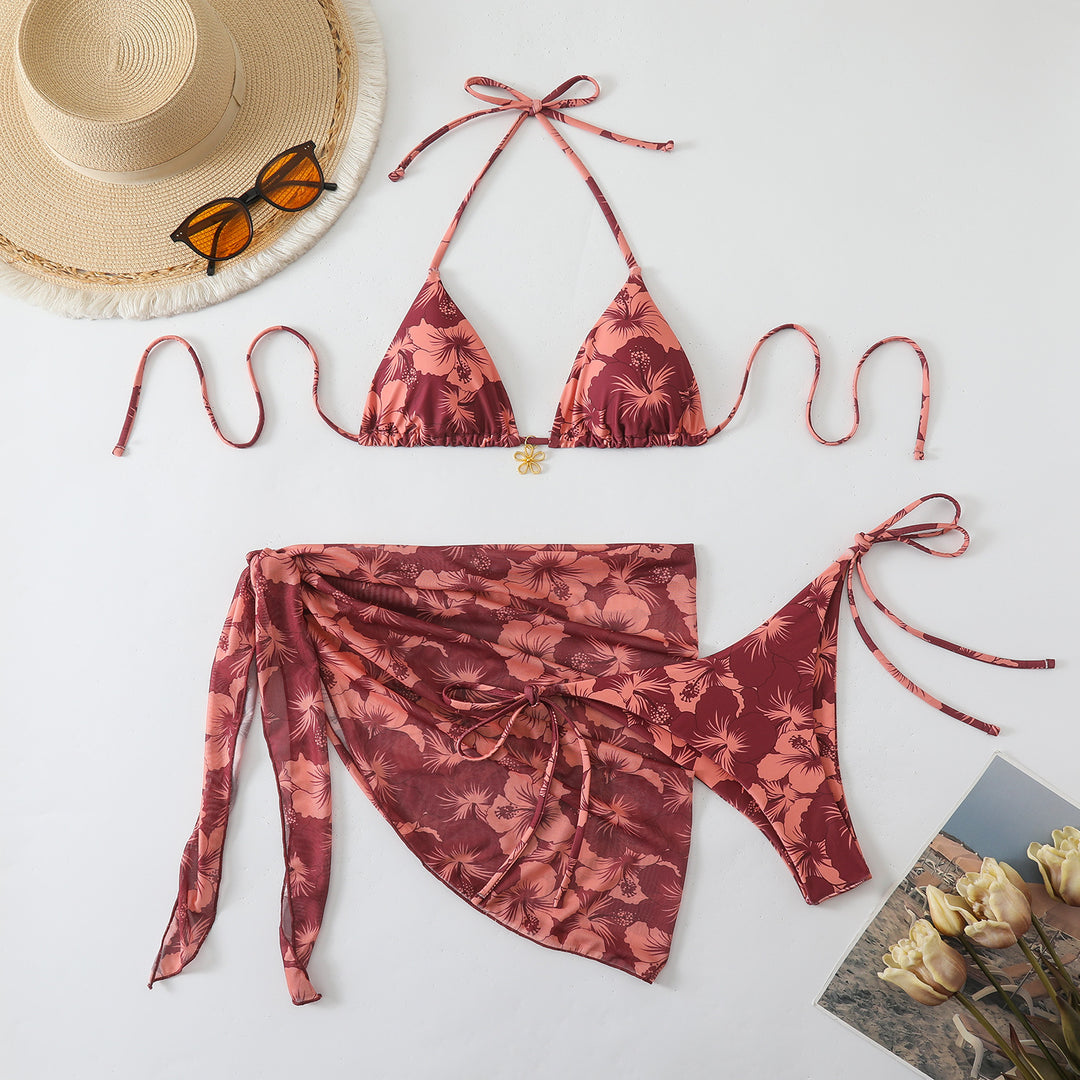 Damen Blumenmuster Bikiniset EB