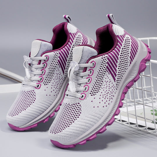 Damen nan gestrickter Slip-On Sportsneaker mit Schnellzug-Kordel EB
