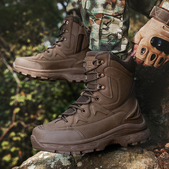 Herren modische Outdoor-Boots mit hohem Knöchelschutz und rutschfester Sohle EB