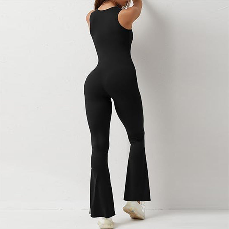 Damen Fitness-Jumpsuit mit figurbetontem Schnitt EB