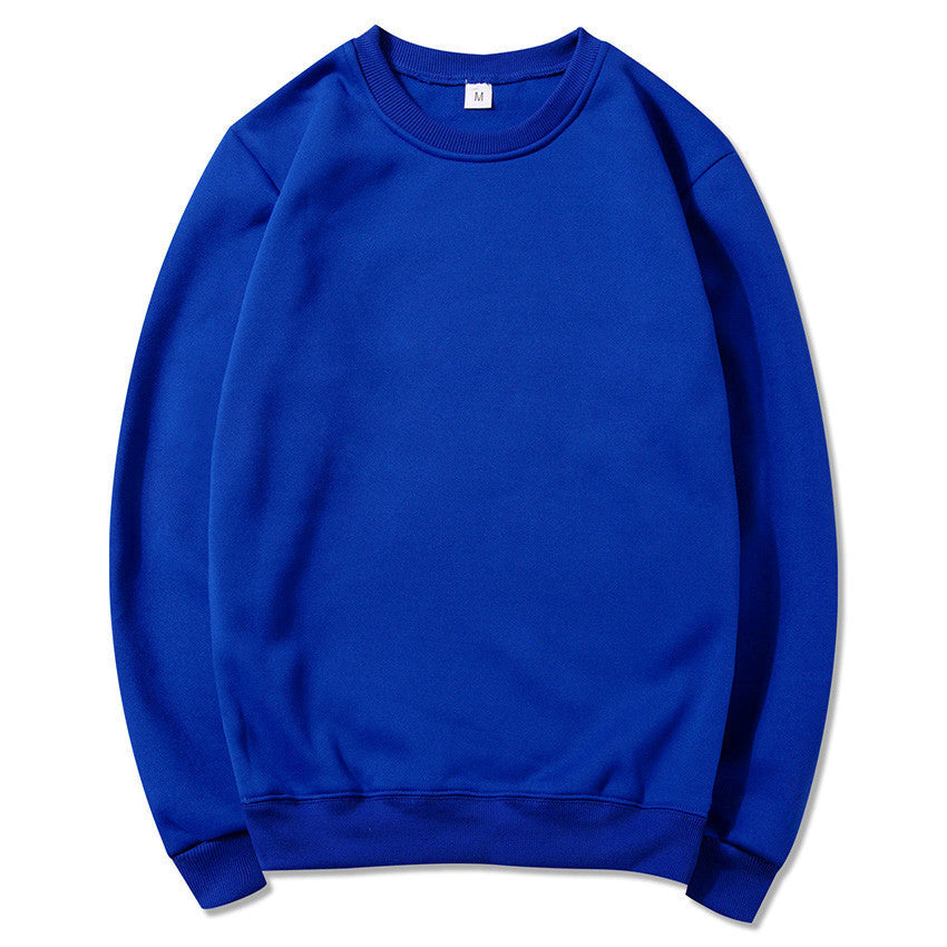 Unisex zeitloser Rundhals-Sweater ohne Kapuze mit angerauter Innenseite und verstärktem Nacken EB