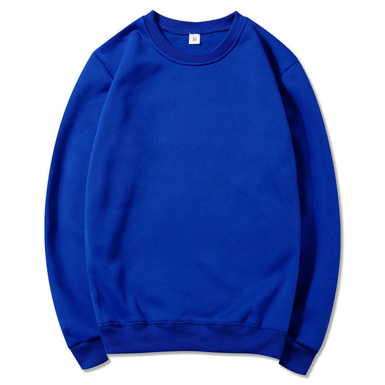 Unisex zeitloser Rundhals-Sweater ohne Kapuze mit angerauter Innenseite und verstärktem Nacken EB