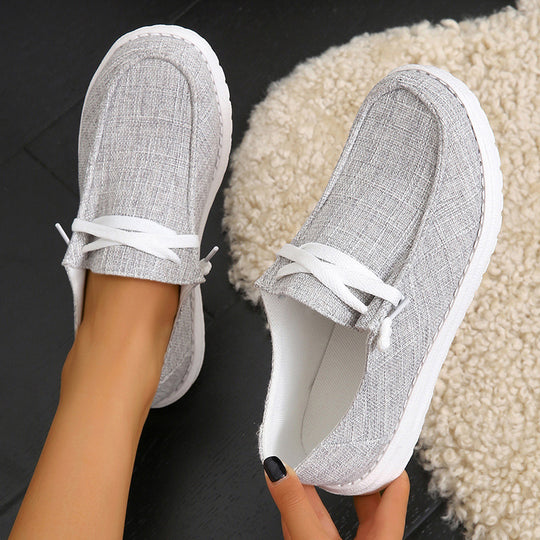 Damen Bequeme Slip-On Schuhe mit atmungsaktivem Obermaterial EB
