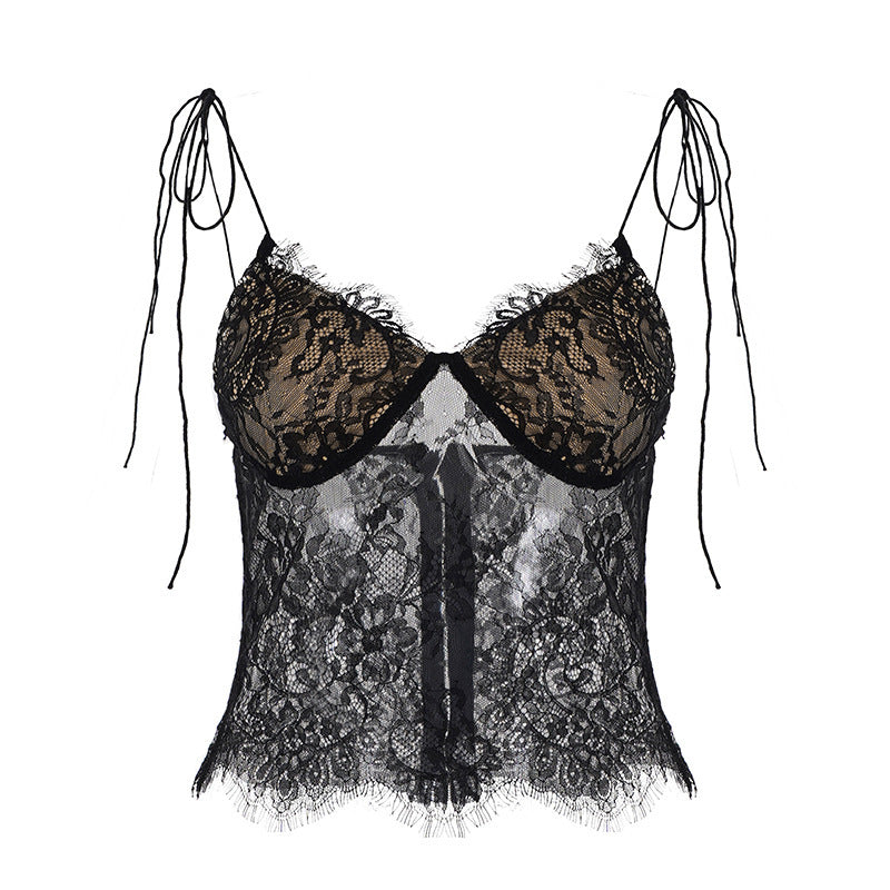 Damen Spitzen-Corsage mit verstellbaren Trägern EB