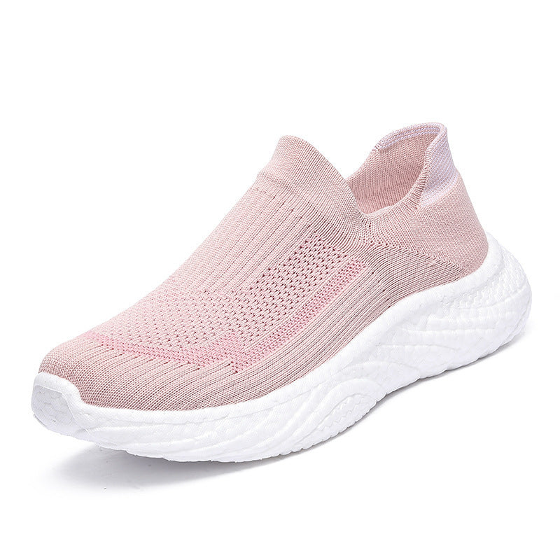 Damen Sportliche Slip-On Sneakers mit atmungsaktivem Obermaterial und flexiblem Dämpfungssystem EB