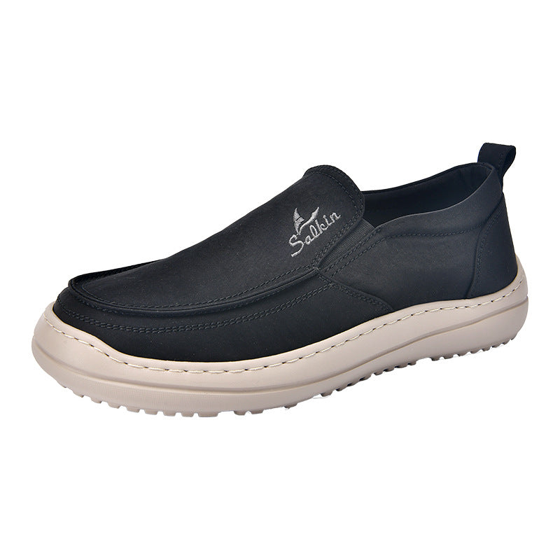 Herren Slip-On Komfortschuhe mit atmungsaktiver Oberflächenstruktur EB