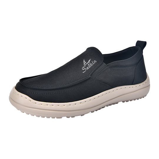 Herren Slip-On Komfortschuhe mit atmungsaktiver Oberflächenstruktur EB