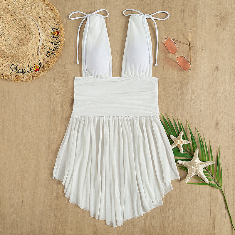 Damen verspieltes Strandkleid EB