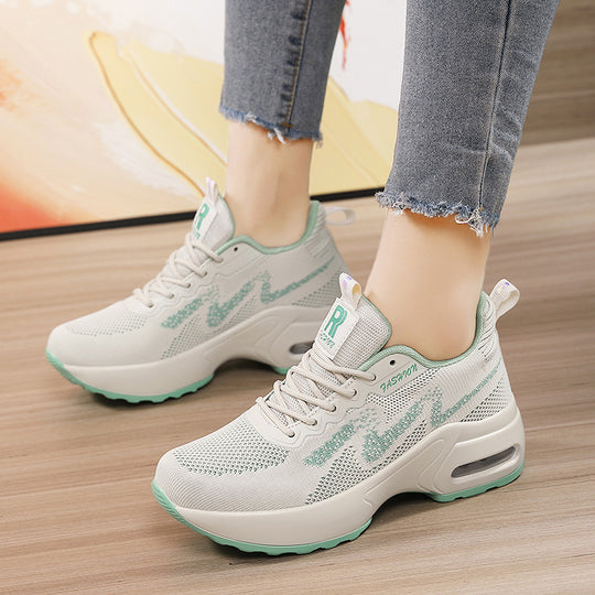 Damen Sportliche Sneakers mit atmungsaktivem Mesh und dämpfender Sohle EB