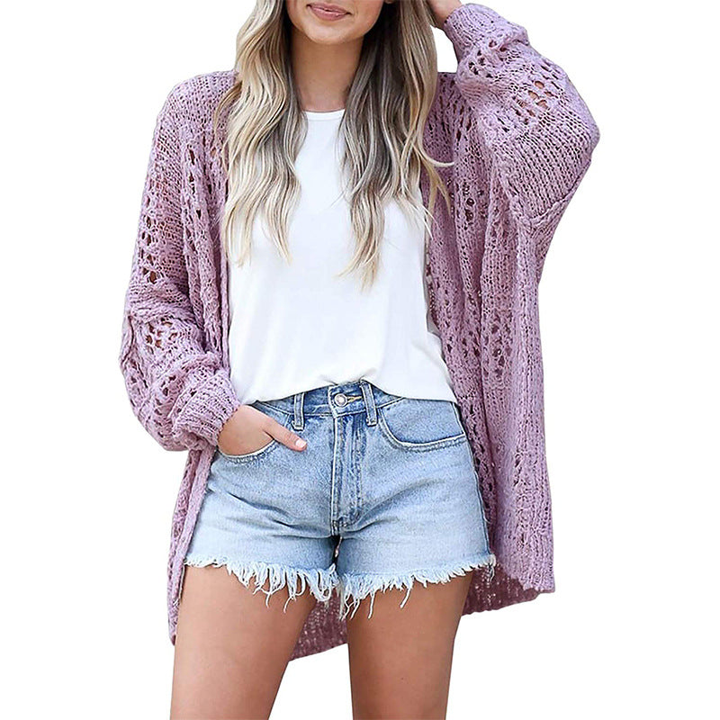 Damen offene Strickjacke EB
