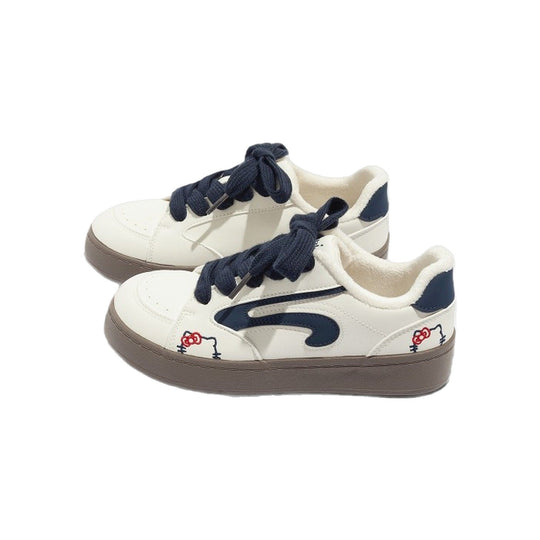 Damen bequeme und stilvolle Sneaker mit Fleece-Innenfutter EB