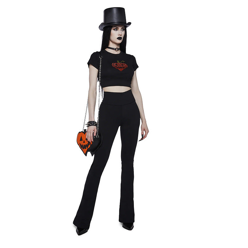 Damen Sportliche Bootcut-Hosen mit hohem Bund und Figur schmeichelndem Schnitt EB