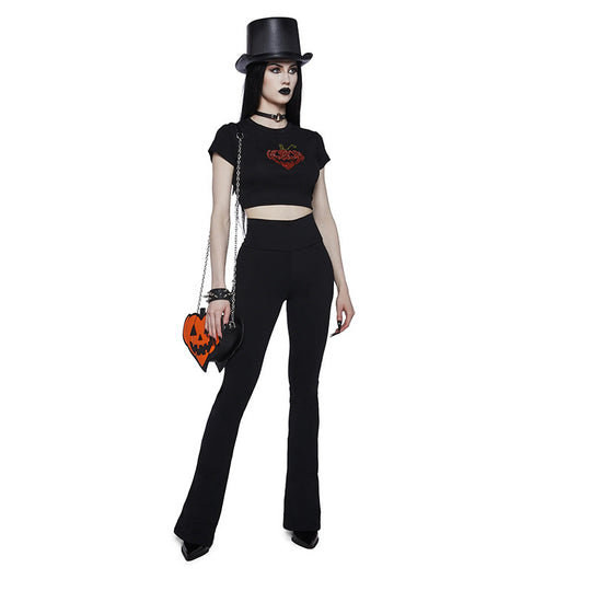 Damen Sportliche Bootcut-Hosen mit hohem Bund und Figur schmeichelndem Schnitt EB