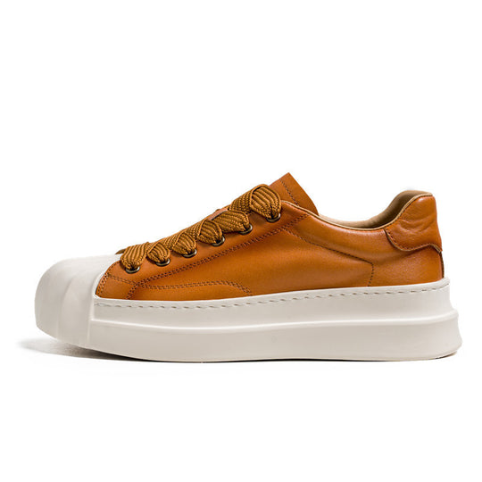 Damen Schnür-Sneaker mit luxuriösem Leder und markantem Design EB