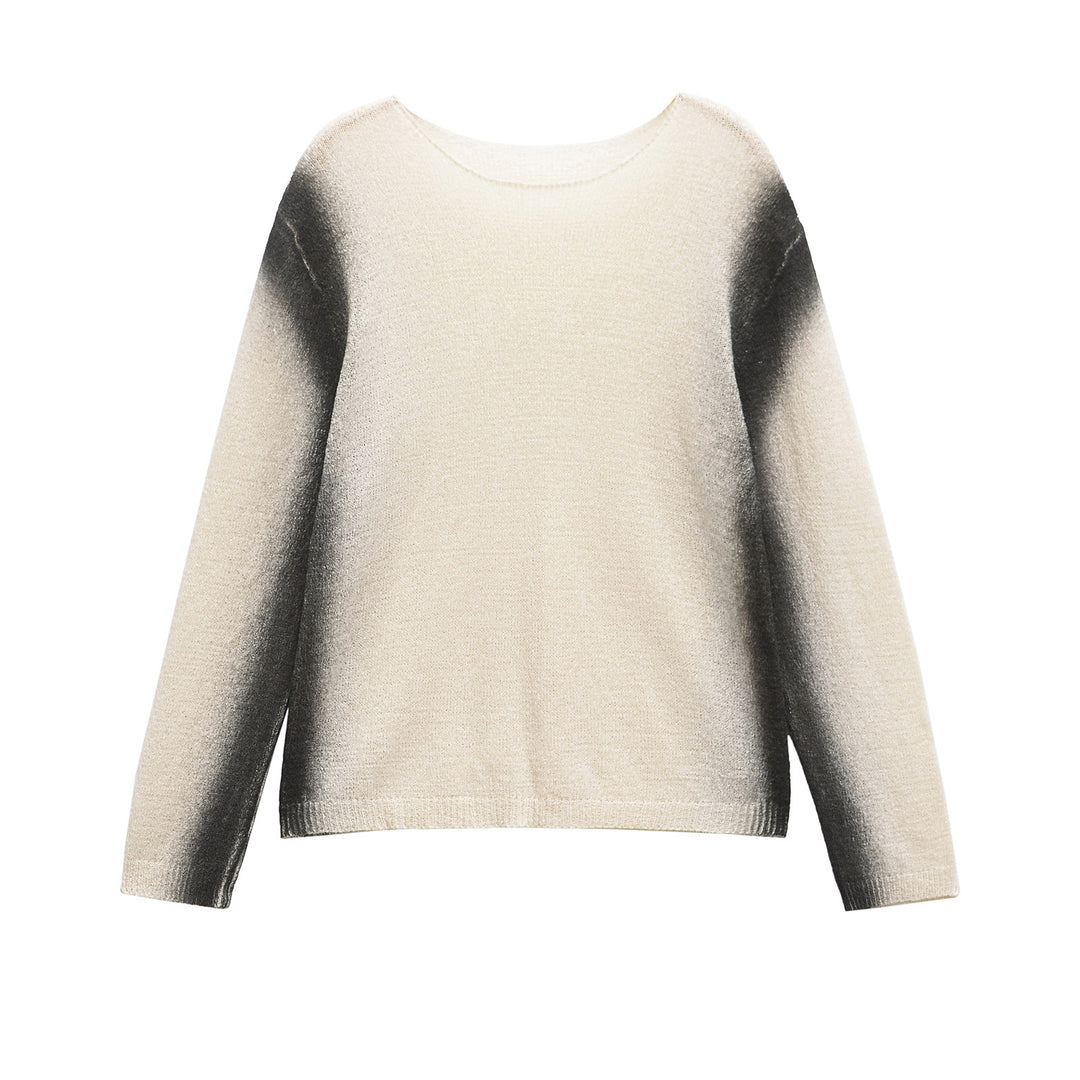 Damen Pullover mit modernem Farbverlauf und feiner Struktur EB