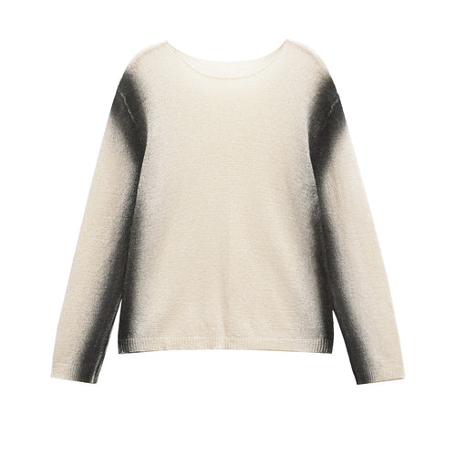 Damen Pullover mit modernem Farbverlauf und feiner Struktur EB