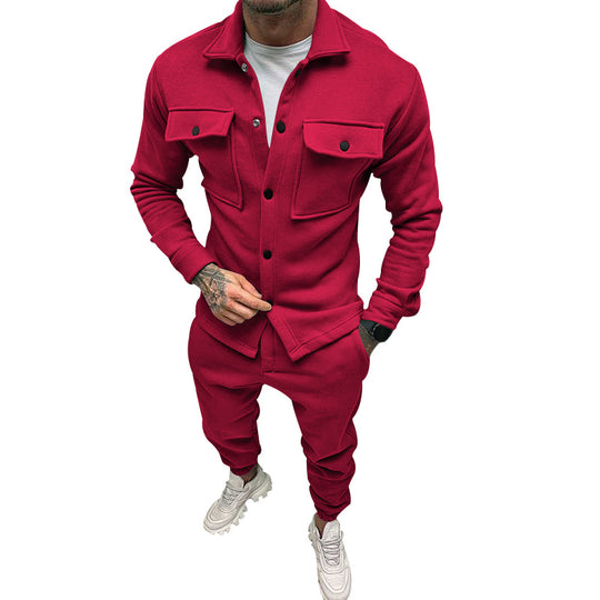 Herren Freizeit-Anzug mit praktischem Schnitt und Taschen EB