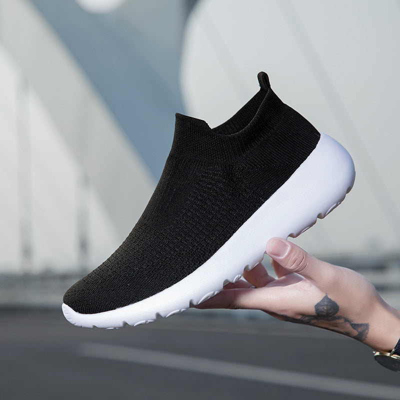 Damen Sneakers mit elastischem Strick-Obermaterial und rutschfester Sohle EB