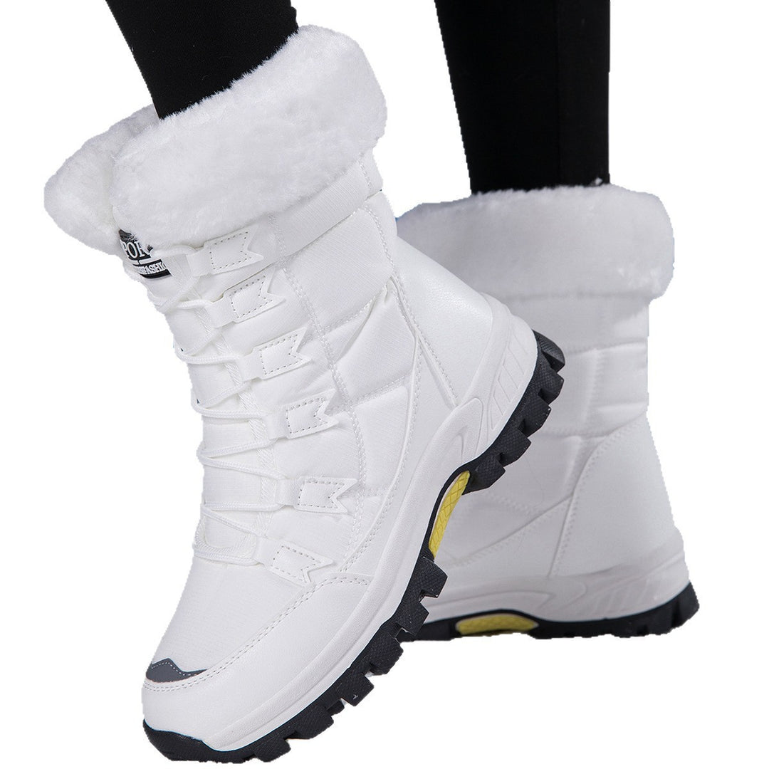 Damen wärmeisolierte Winterstiefel mit rutschfester Profilsohle EB