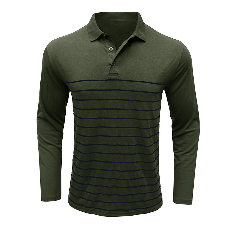 EB | Pique Pullover Slim Passform Baumwollstrick Elegantes Streifenmuster