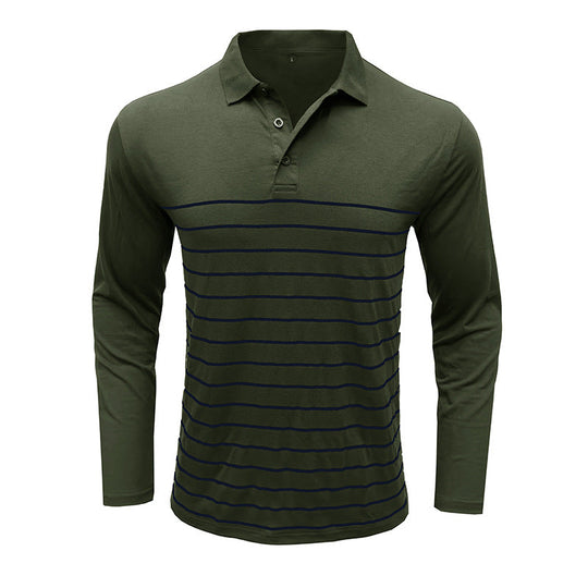 EB | Pique Pullover Slim Passform Baumwollstrick Elegantes Streifenmuster