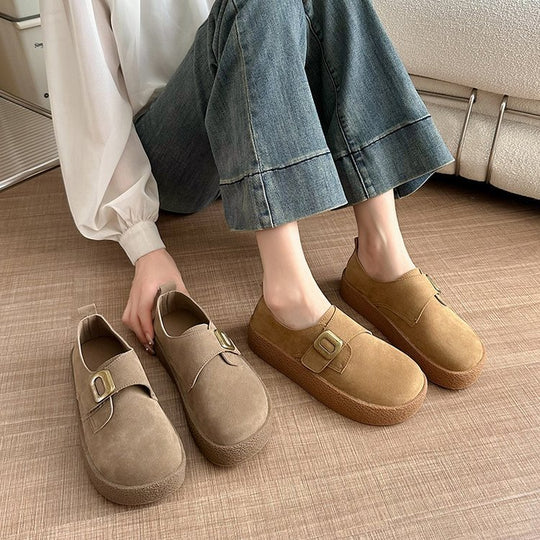 Damen modische Slip-On Clogs mit verstellbarem Schnallenverschluss und bequemer Sohle EB