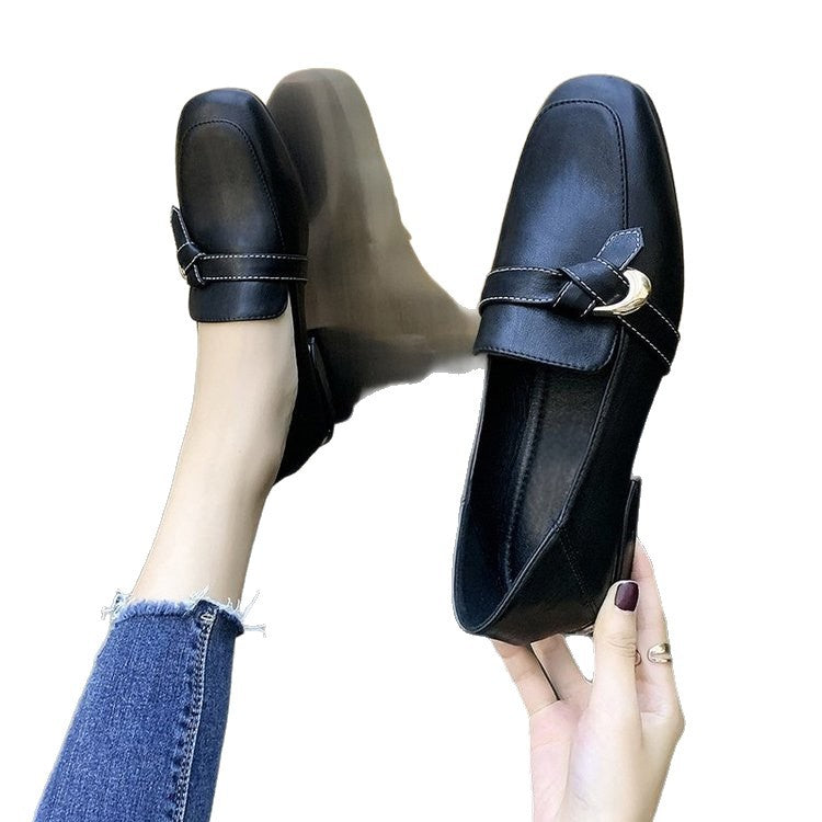 Damen elegante Loafers mit modischem Zierschmuck EB