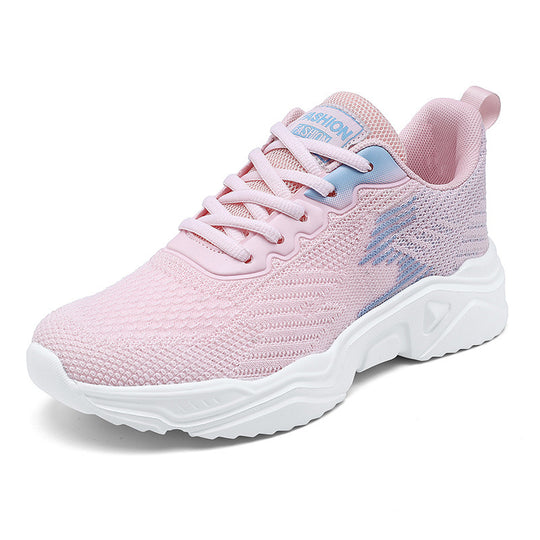 Damen Sportliche Sneaker mit atmungsaktivem Obermaterial und rutschfester Sohle EB