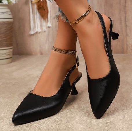 Damen Slingback-Pumps mit eleganter Schnalle EB