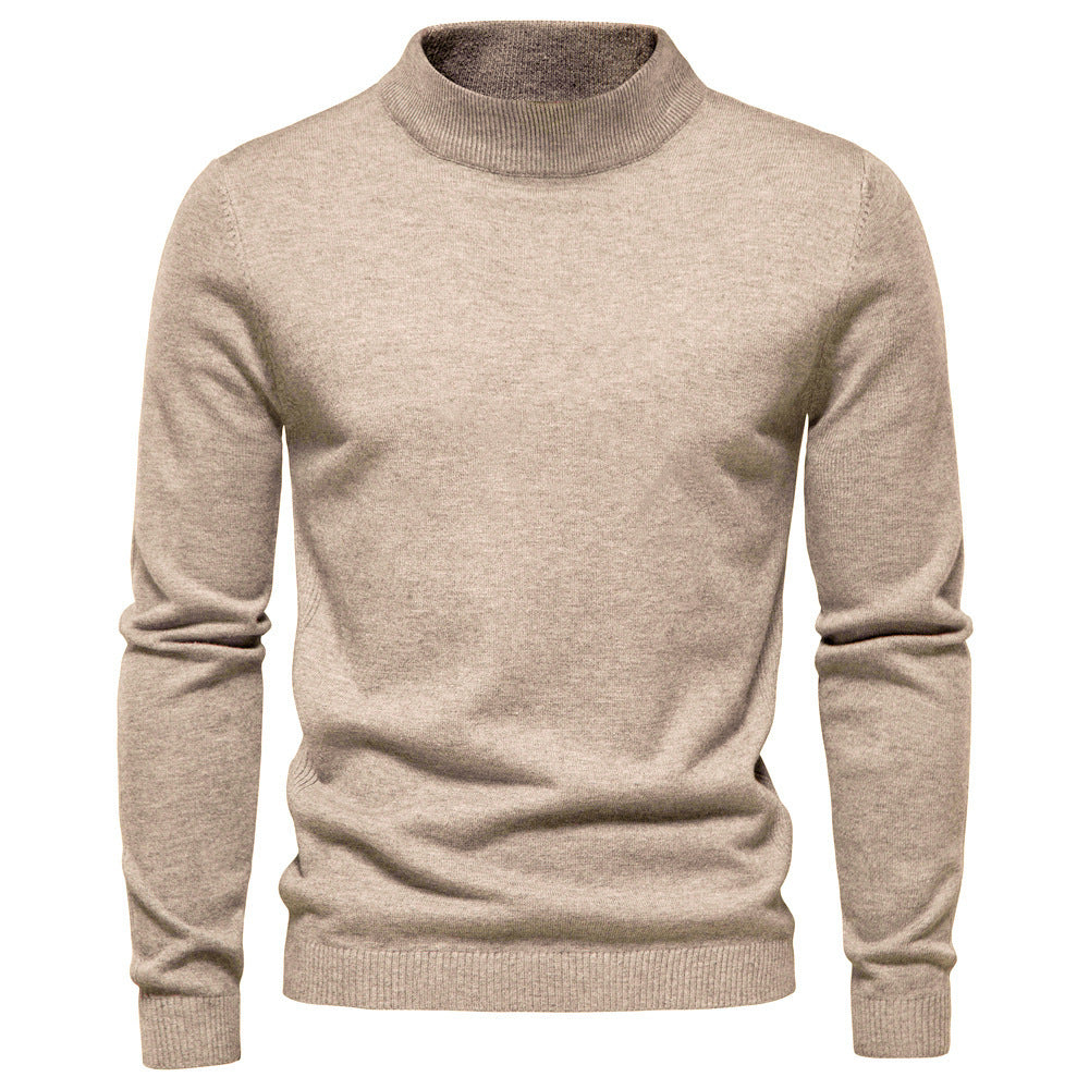 Herren eleganter Rollkragenpullover aus feiner Wolle EB