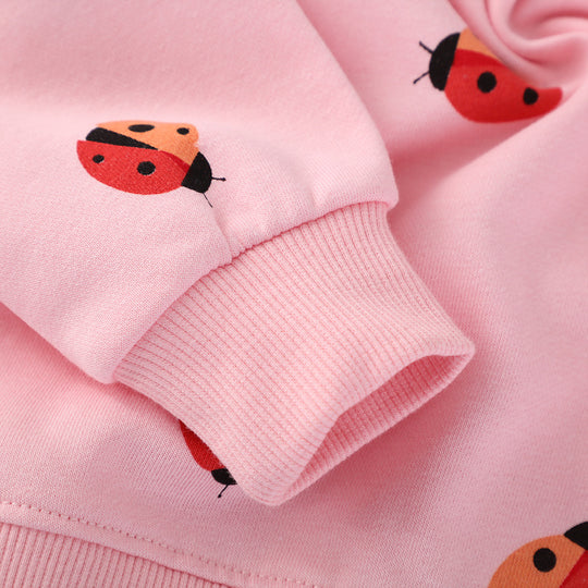 Mädchen Sweatshirt mit fröhlichem Marienkäfer-Motiv EB