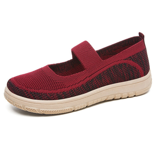 Damen Leichte Freizeit-Schuhe mit elastischem Riemen EB