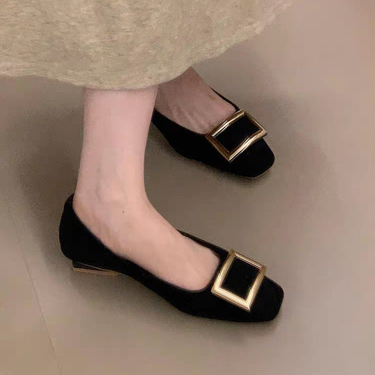 Damen Ballerinas mit elegantem Schnallen-Detail EB